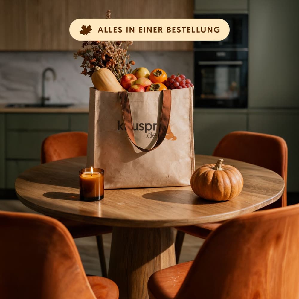Kürbisse, gemütliche Abendessen und Süßes