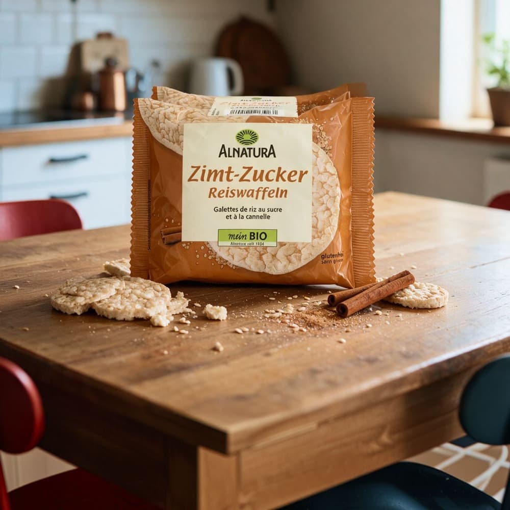 Zimt-Zucker Reiswaffeln geschenkt
