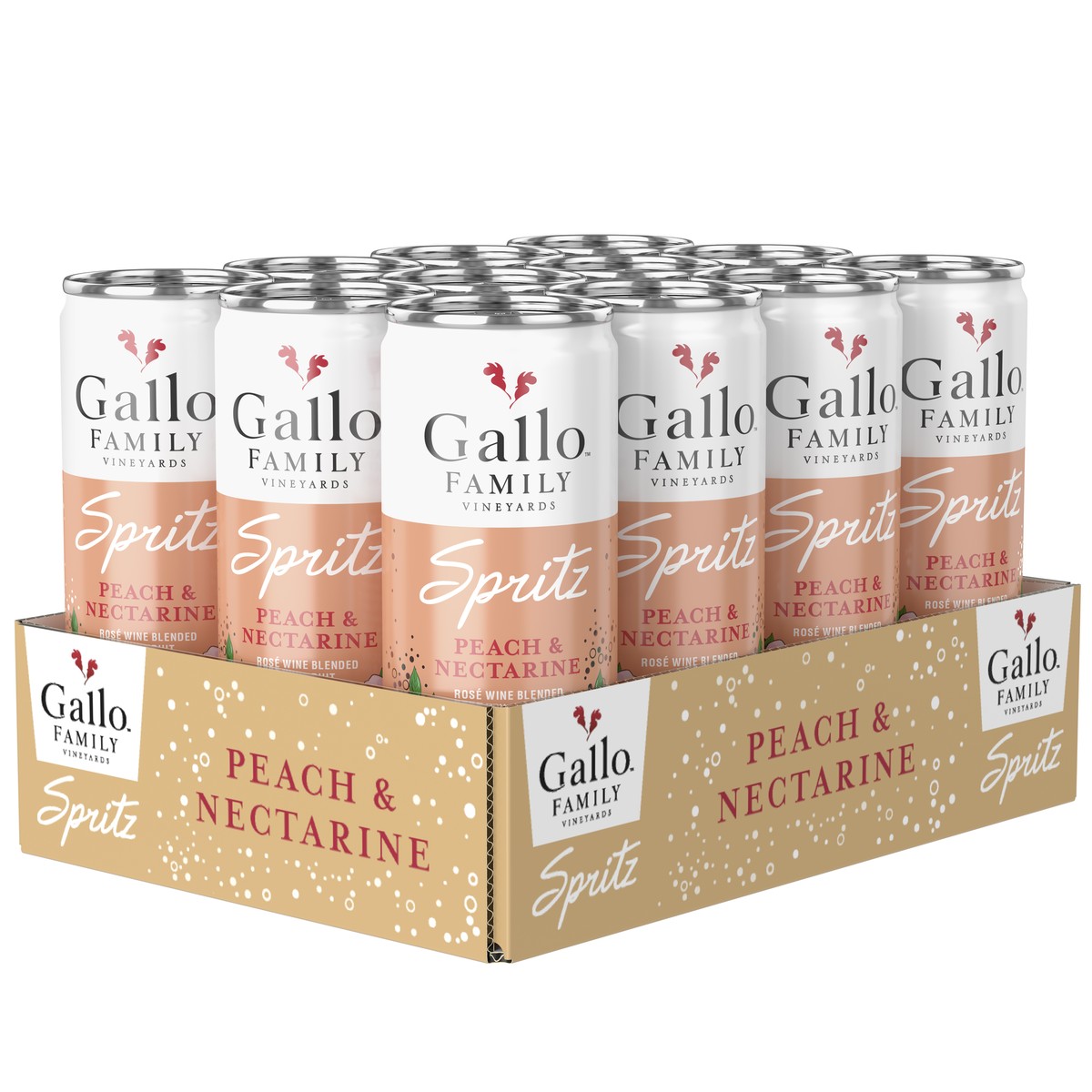 Gallo Cocktail Pale Dry Sherry 空瓶 Gallo Spritz Peach-Nectarine Can 12x 0.25l