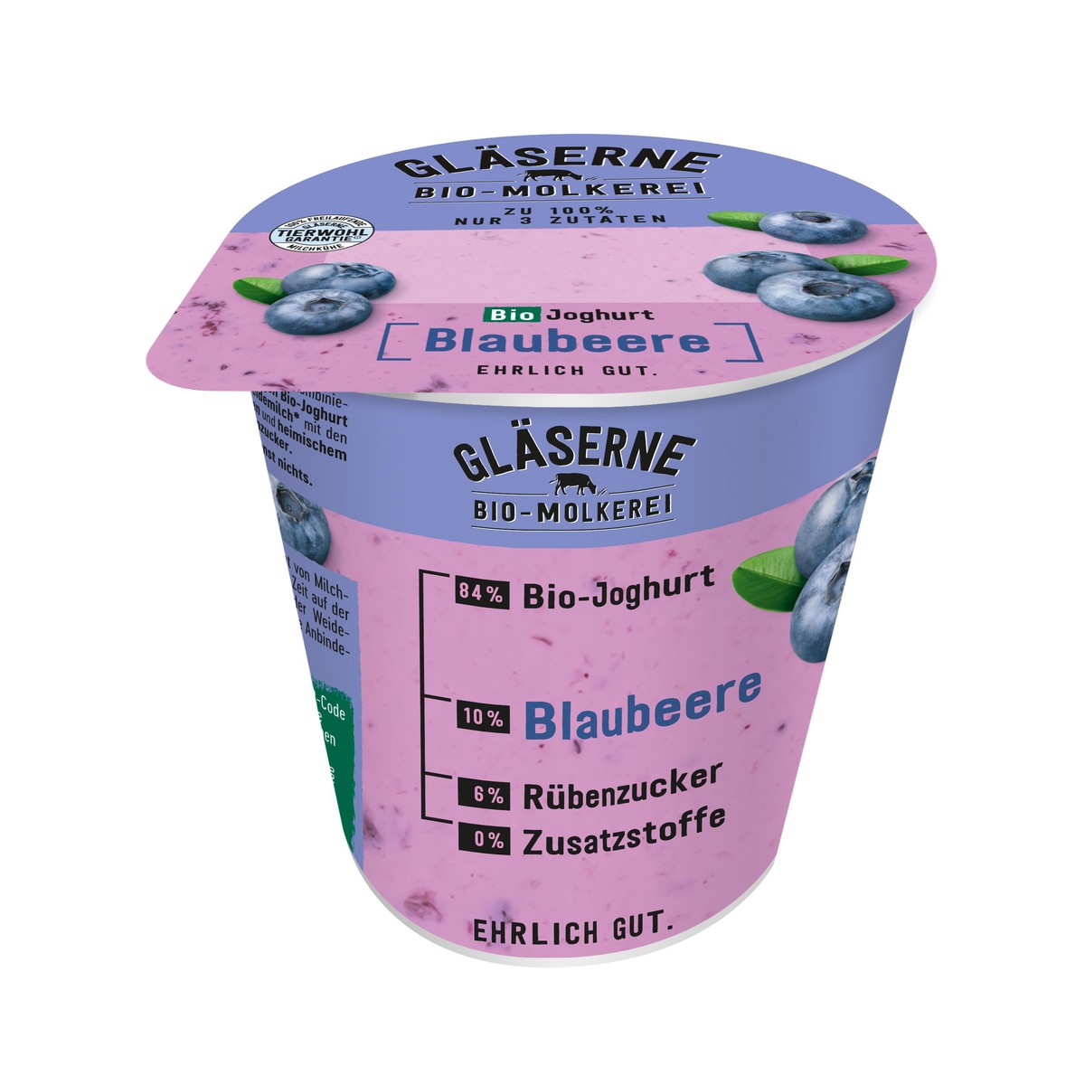 Gläserne Molkerei BIO Joghurt Blaubeere