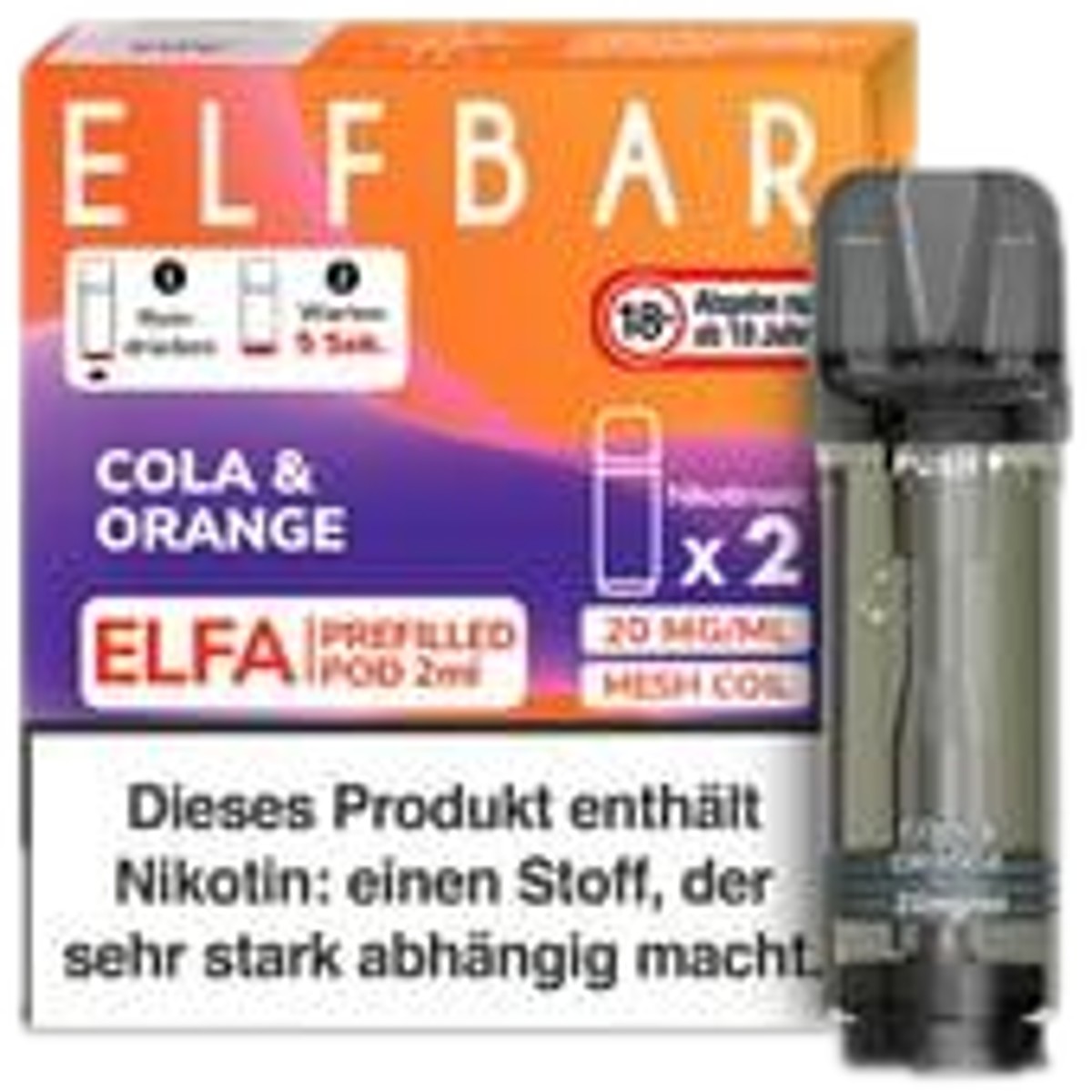 elfbar pods cola orange Elfa Pod & 20mg e-liquids:nicotine-salts Elfa pods Geschmack:Pink Lemonade Nikotinfrei Elf Bar 600 Strawberry