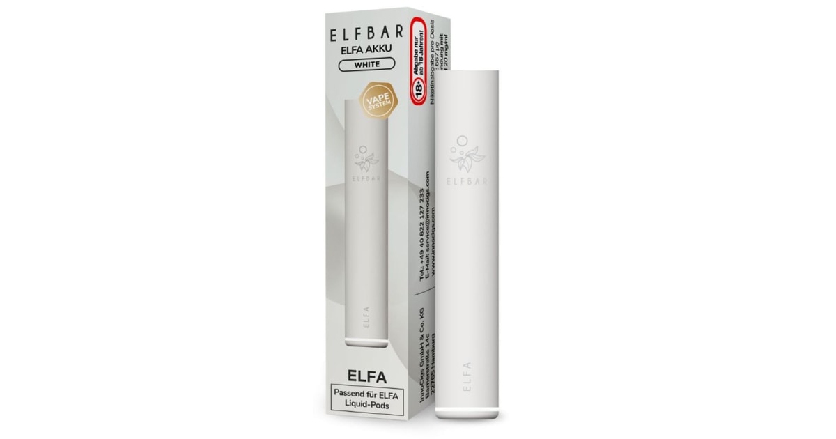 elfbar weiß geschmack Elfa Akku 500mAh Disposable Pod Systems Elfa turbo Flavor:Peach Ice - 0 mg Elf Bar Elfa Anleitung
