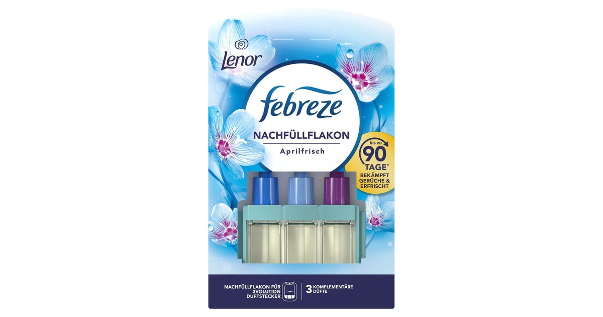 Febreze 3Volution Duftstecker Nachfüllflakon Lenor Aprilfrisch