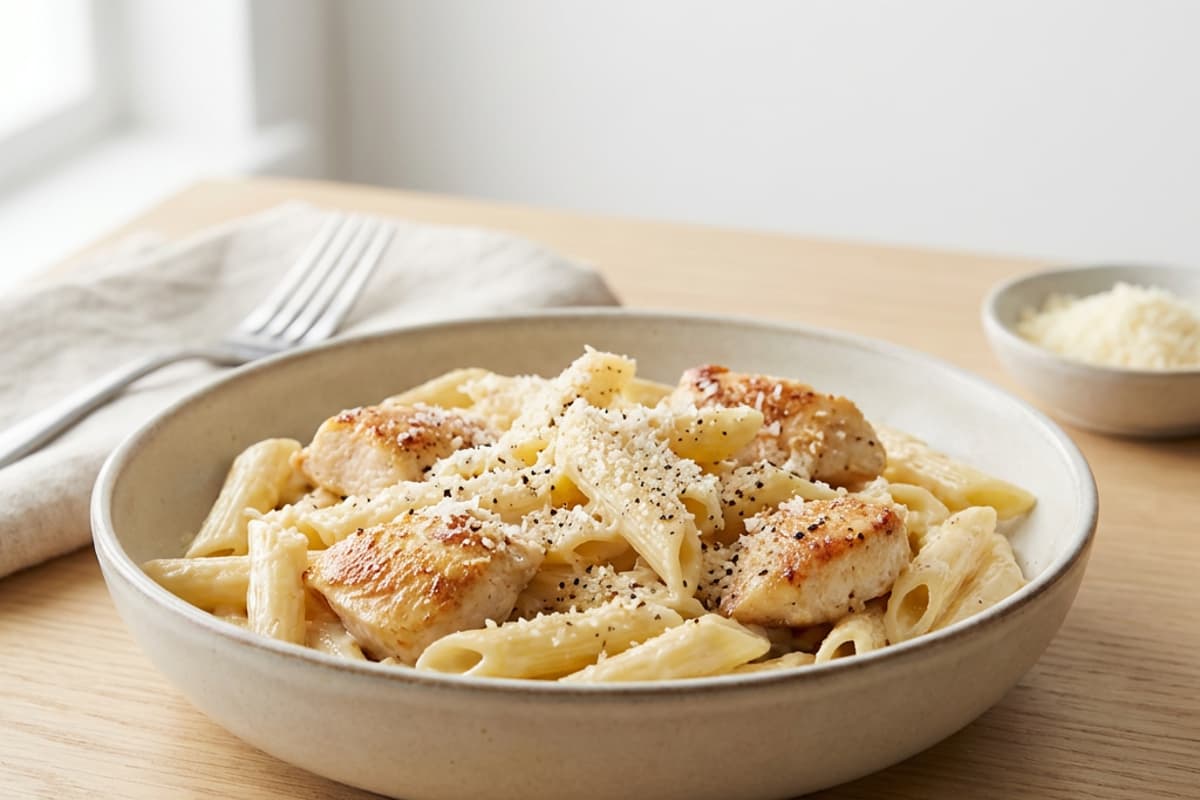 Creamy Pasta with Chicken and Parmesan