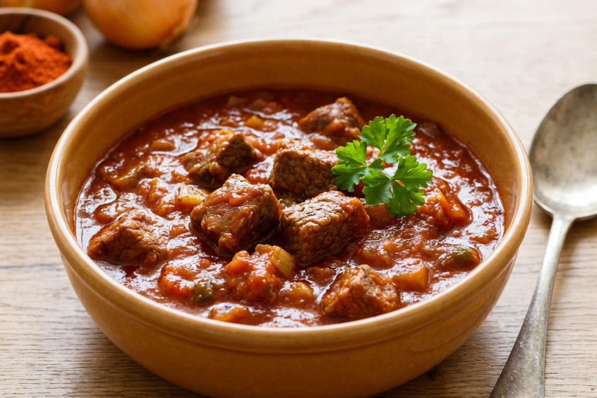 Rotwein-Gulasch