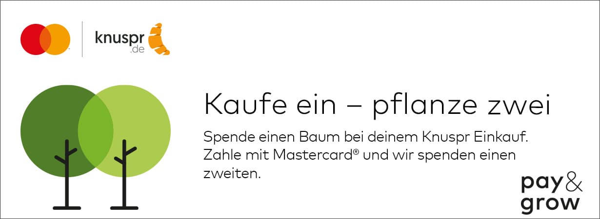 Für mehr Nachhaltigkeit: Mastercard, Knuspr & Du