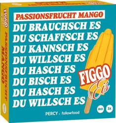 followfood BIO Stieleis Mango Passionsfrucht "FIGGO" by Teddy Teclebrhan 3 x 65ml