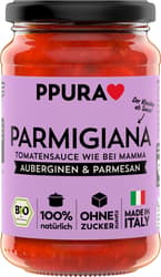 PPURA BIO Sugo Parmigiana - with eggplants, tomatoes and parmesan 