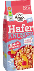 Bauck BIO Hafer Knusper Müsli Mango Himbeere glutenfrei