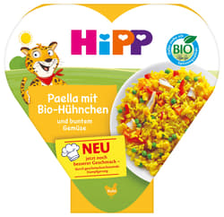 HiPP Organic Meals: Paella with organic chicken and mixed vegetables