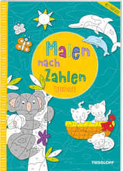 TESSLOFF colouring book paint by numbers animal children 200x5x280mm