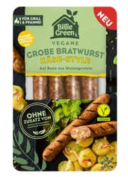Billie Green grobe Bratwurst Käse-Style VEGAN