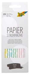 folia Papierstrohhalme Pastell Punkte 20cm