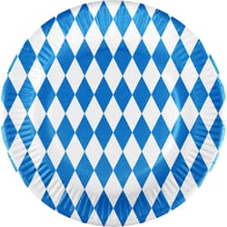 Party plate Bavarian blue Ø23cm 10 pieces