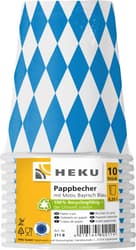 Paper cup Bavarian blue 250ml 10 pieces