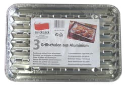 Alu-Grillschale eckig 3 Stück