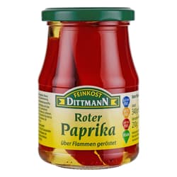 Feinkost Dittmann red roasted peppers 340g jar