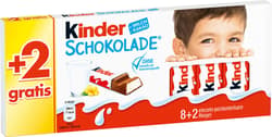 Kinder Schokolade 8 + 2
