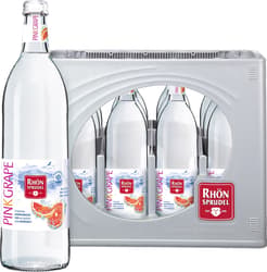 RhönSprudel Mineralwasser PLUS Pink Grape Glas 12x0,75 l (MEHRWEG)