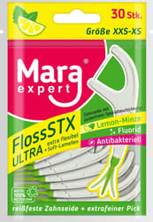 Mara Expert FlossSTX Ultra Größe XS reißfeste Zahnseide + extrafeiner Pick