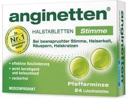 anginetten Stimme Halstabletten