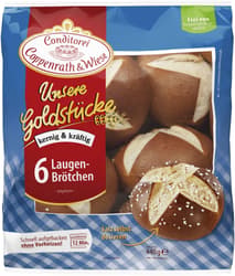 Conditorei Coppenrath & Wiese Unsere Goldstücke Laugen-Brötchen 6 Stück