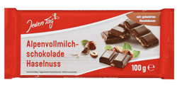 Jeden Tag Schokolade Alpenvollmilch Haselnuss