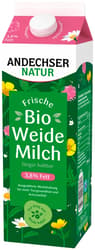 Andechser organic whole milk 3.8%, longer fresh