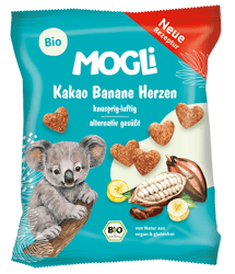 Mogli Organic Cocoa Banana Hearts