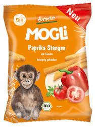 Mogli Bio Paprika Stangen mit Tomate