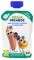 Freche Freunde Bio Quetschie Apfel, Brombeere, Blaubeere mit Süßkartoffel