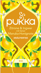 Pukka BIO Tea Lemon & Ginger with a delicate Manuka honey note