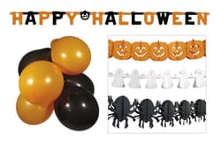 Decoration Set Halloween black/orange