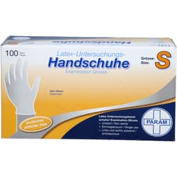 HANDSCHUHE Einmal Latex puderfrei S