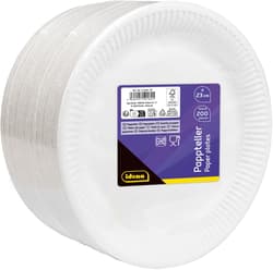 Idena Pappteller weiß Ø23cm 100 Stück