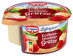 Dr. Oetker Spoonful of Joy Strawberry-Raspberry Compote with Vanilla Cream