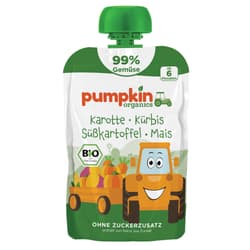 Pumpkin Organics Bio Quetschie Karotte, Kürbis, Süßkartoffel, Mais