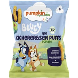 Pumpkin Organics Bluey Bio Kichererbsen Puffs Tomate