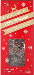 Marks & Spencer 15 Mulled Fruit Infusion Pyramid Teabags
