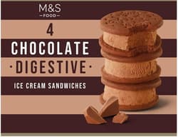 M&S Chocolate Milk Ice Cream with Cocoa Biscuits (48%)