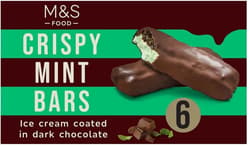 M&S Mint Flavoured Ice Cream Bars with Cocoa Coating