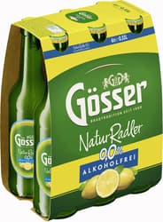 Gösser Natur Radler 0,0% Alkoholfrei 6x0,33 l (MEHRWEG)