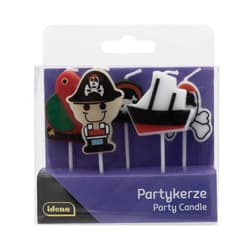 Idena Partykerzen Piraten 5 Stück