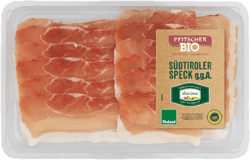 Pfitscher BIO Südtiroler Schinkenspeck g. g. A. hauchfein