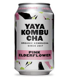 YAYA Kombucha - PINK ELDERFLOWER- Organic