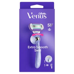 Venus GILLETTE Rasierer Extra Smooth Swirl mit 1 Klinge + Duschhänger