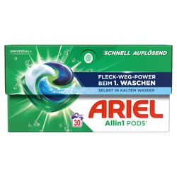 Ariel All-in-1 Vollwaschmittel Flüssig Pods Universal 30WL