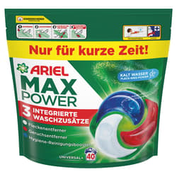 Ariel MaxPower Vollwaschmittel Pods Universal 40WL