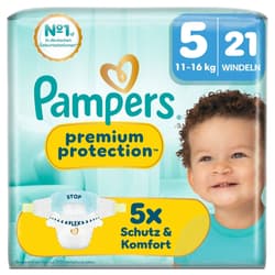 Pampers Premium Protection Windeln Gr. 5 Junior, Single Pack, 11-16kg