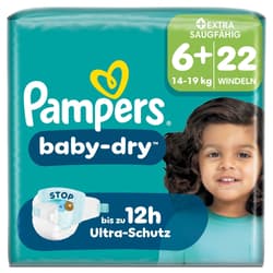 Pampers Baby Dry Windeln Gr.6+ Extra Large Plus, Single Pack, 14-19kg